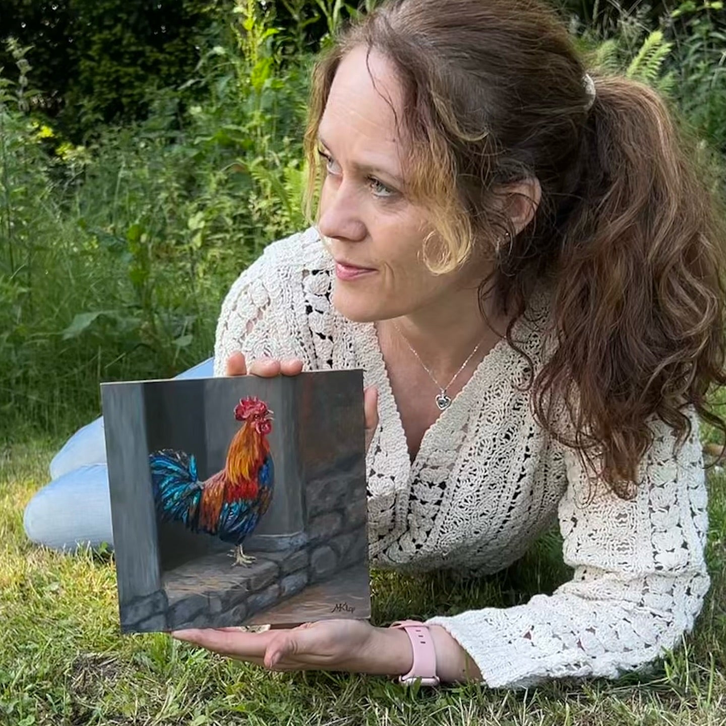 Origineel olieverfschilderij "De Haan"