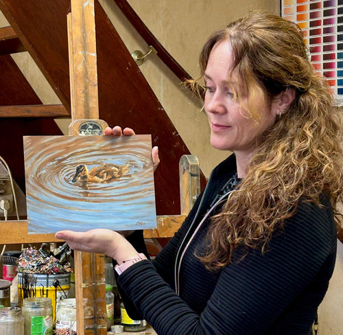 Origineel olieverfschilderij "Ripples of Youth"